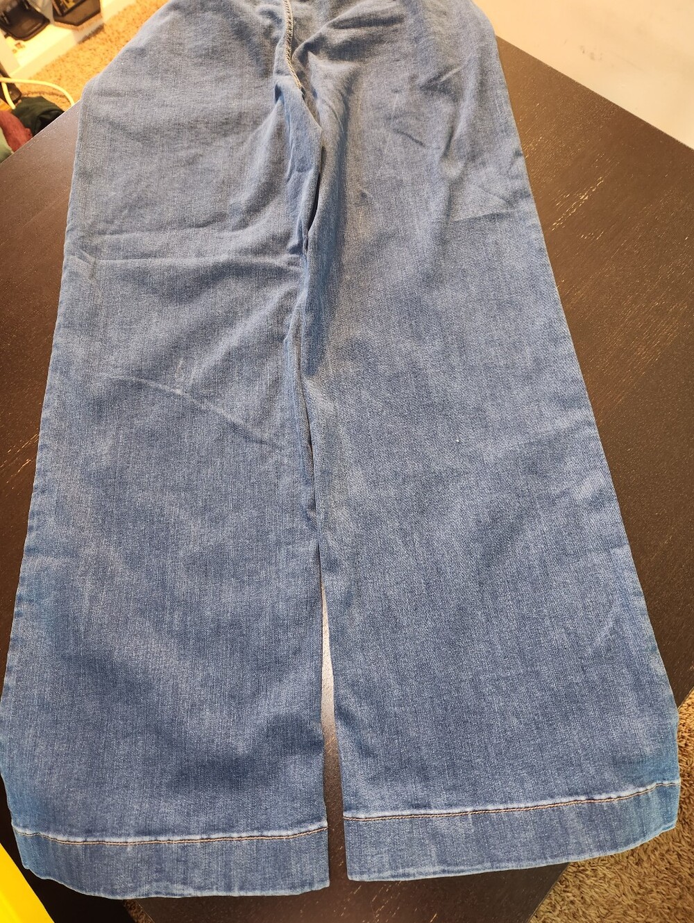 LC Lauren Conrad Indigo High-Rise,wideleg Button-Front Jeans - Picture 5 of 7